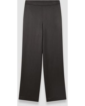 JOSEPH Sahel Silk Satin Trousers - Blue