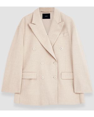 JOSEPH Light Double Face Hermel Jacket - Natural