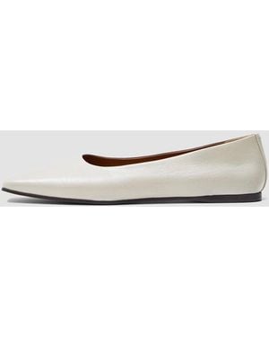 JOSEPH Patent Leather Ballerinas - White