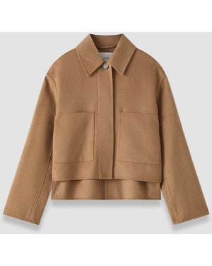JOSEPH Kalaa Light Double Face Wool Jacket - Natural