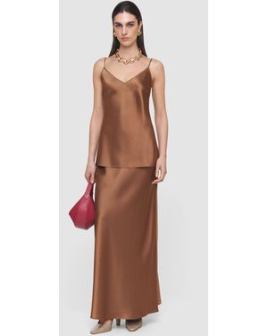 JOSEPH Clea Silk Satin Camisole - White