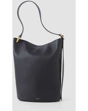 JOSEPH Bucket Leather Bag - Black