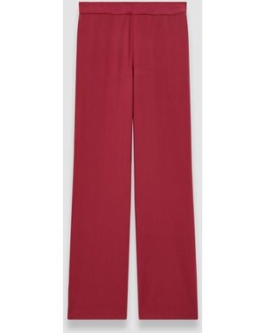 JOSEPH Sahel Crepe De Chine Silk Trousers - Red
