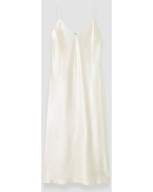 JOSEPH Clea Silk Satin Dress - White