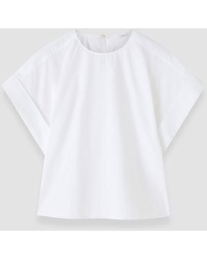 JOSEPH Fassia Cotton Poplin Blouse - White
