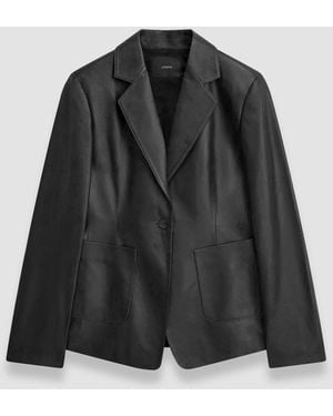JOSEPH Nappa Leather Glenview Jacket - Black