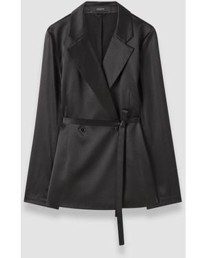 JOSEPH Joubert Silk Satin Jacket - Blue