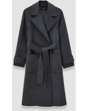 JOSEPH Manteau Arline En Cachemire Double Face - Bleu