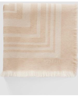 JOSEPH Neoma Wool Jacquard Scarf - White