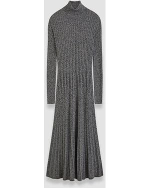 JOSEPH Ribbed Cable Knit Dress - Grey