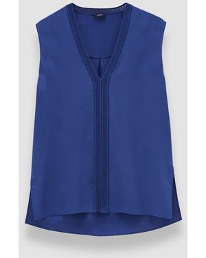 JOSEPH Louis Crepe De Soie Silk Blouse - Blue