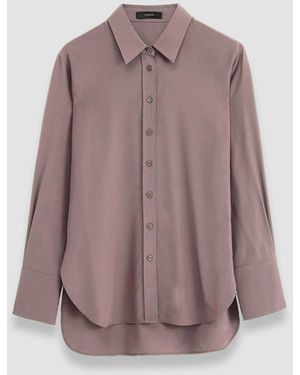 JOSEPH Silk Crepe De Chine Joe Blouse - Purple