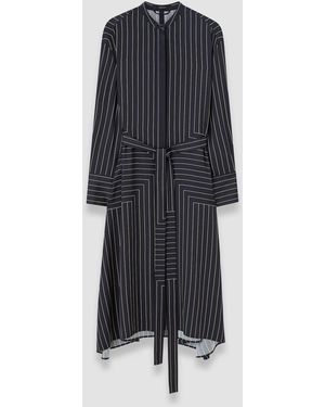 JOSEPH Orlana Geometric Print Silk Dress - Blue