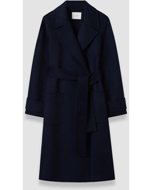 JOSEPH Arlina Double Face Cashmere Coat - Blue