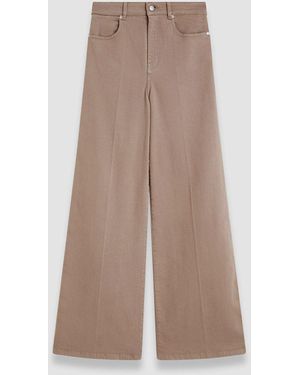 JOSEPH Abbey Denim Stretch Trousers - Natural