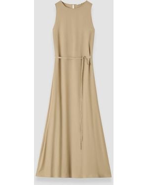 JOSEPH Lottie Silk Blend Crepe Dress - Natural