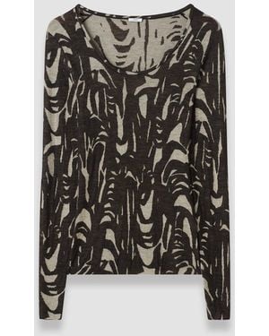 JOSEPH Villa Cashair Jacquard Top - Multicolour