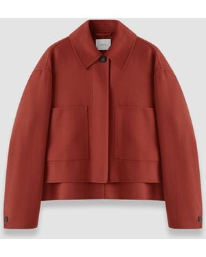 JOSEPH Kalaa Light Double Face Wool Jacket - Red