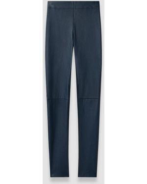 JOSEPH Leather Stretch Leggings - Blue