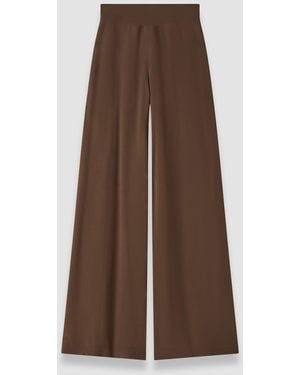 JOSEPH Rihani Crepe De Soie Silk Trousers - Brown