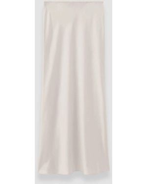 JOSEPH Isaak Long Silk Satin Skirt - Black