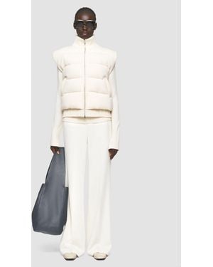 JOSEPH Knitted Down Puffer Gilet - White