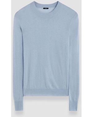 JOSEPH Cashair Round Neck Jumper - Blue