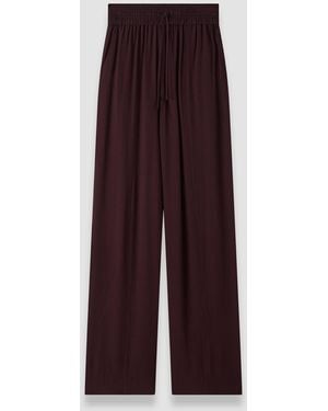 JOSEPH Dee Crepe Trousers - Purple