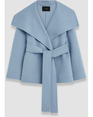 JOSEPH Adrienne Double Face Cashmere Jacket - Blue