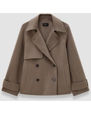 JOSEPH Marne Double Face Cashmere Coat - Brown