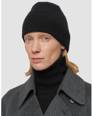 JOSEPH Brushed Cashmere Hat - Black