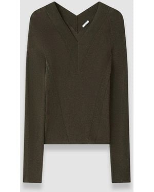 JOSEPH Harti Linen Blend Knit Top - Natural