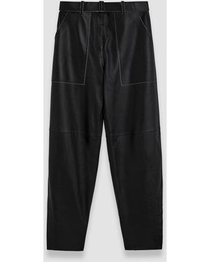 JOSEPH Tony Nappa Leather Trousers - Black