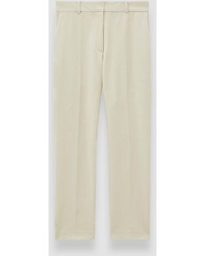 JOSEPH Coleman Bi-Stretch Toile Trousers - White