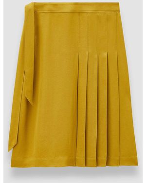JOSEPH Jeanne Light Crepe Skirt - Yellow