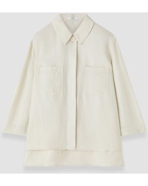 JOSEPH Simi Linen Blend Shirt - White