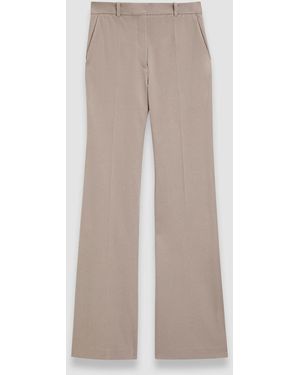 JOSEPH Tafira Gabardine Stretch Trousers - Natural