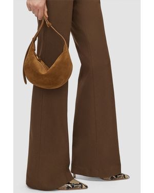 JOSEPH Bean Suede Bag - Brown
