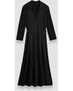 JOSEPH Lace & Knit Dress - Black