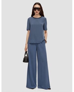 JOSEPH Rubin Crepe De Soie Silk Blouse - Blue