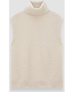 JOSEPH Gilet En Cachemire Brossé - Neutre