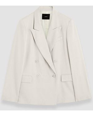 JOSEPH Jaden Viscose Tailoring Jacket - White