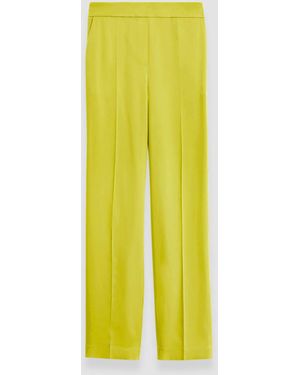 JOSEPH Silk Satin Tova Trousers - Yellow