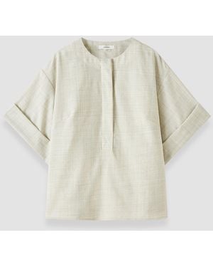 JOSEPH Yani Light Wool Blouse - Natural