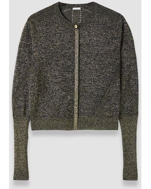 JOSEPH Tasse Lurex Knit Cardigan - Black