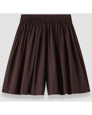 JOSEPH Aissa Cotton Poplin Shorts - Natural