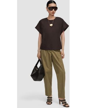 JOSEPH Fassia Cotton Poplin Blouse - Black