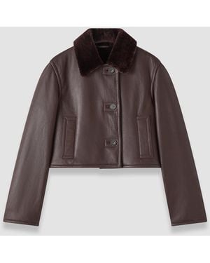 JOSEPH Liri Natural Shearling Jacket - Brown