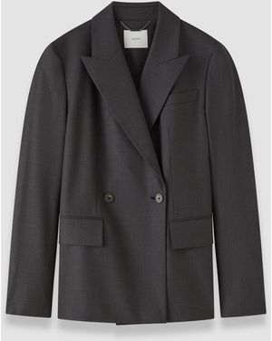 JOSEPH Veste Dana En Laine Tailoring - Noir