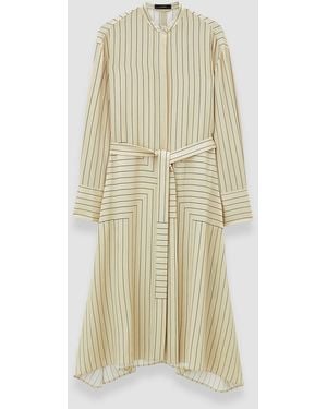 JOSEPH Orlana Geometric Print Silk Dress - White